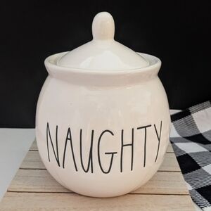 Brand New Rae Dunn Naughty Sugar Bowl with Lid